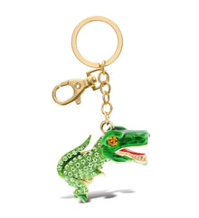 GOLD SPARKLING CHARMS - DINOSAUR T-REX