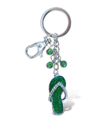 SPARKLING CHARMS - GREEN FLIP-FLOP