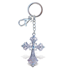 SPARKLING CHARMS - FLEUR DE LIS CROSS
