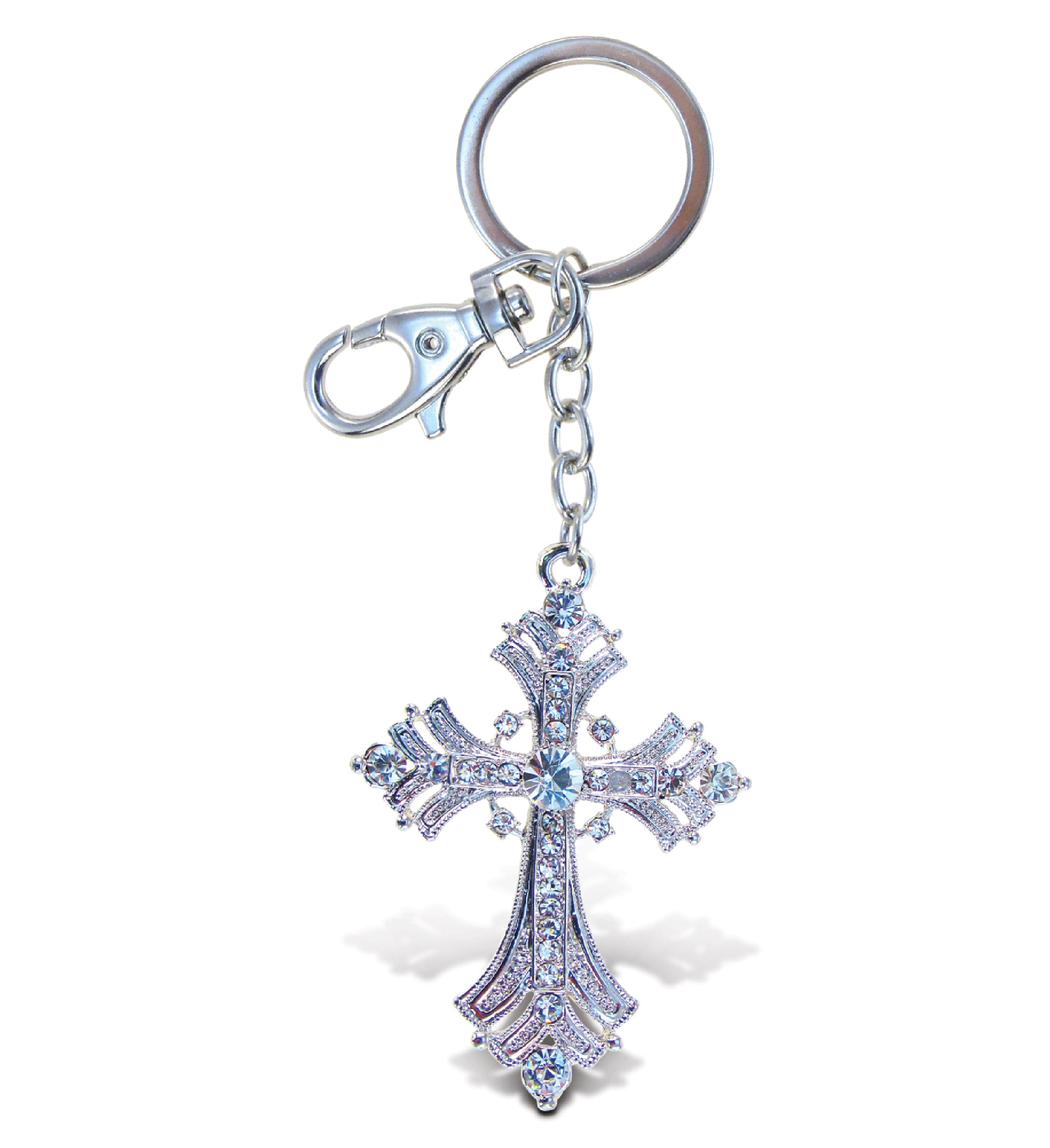 SPARKLING CHARMS - FLEUR DE LIS CROSS