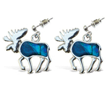 EARRINGS - DANGLE POST - METAL BULLET - MOOSE