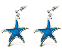 EARRINGS - DANGLE POST - METAL BULLET - STARFISH