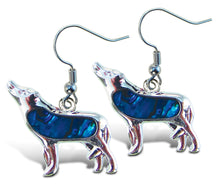 EARRINGS - DANGLE POST - FISH HOOK - WOLF