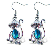 EARRINGS - DANGLE POST - FISH HOOK - MONKEY