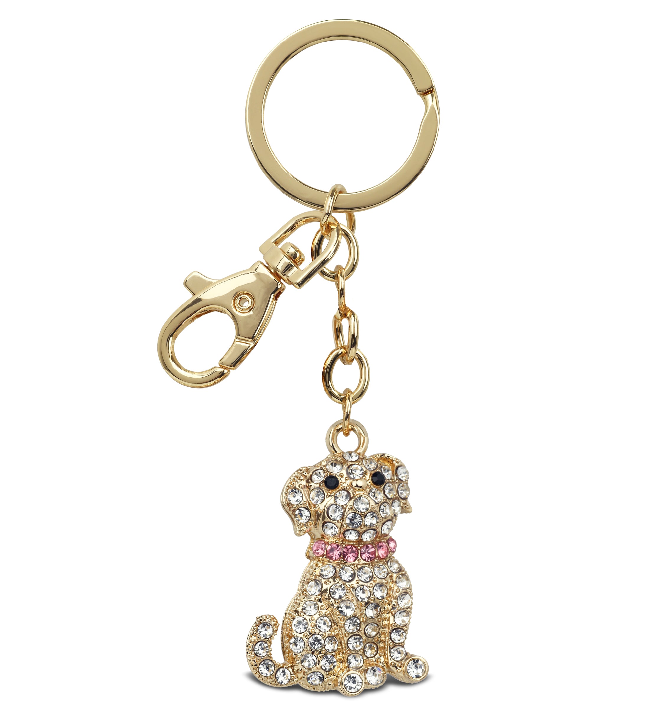 GOLD SPARKLING CHARMS - BULLDOG