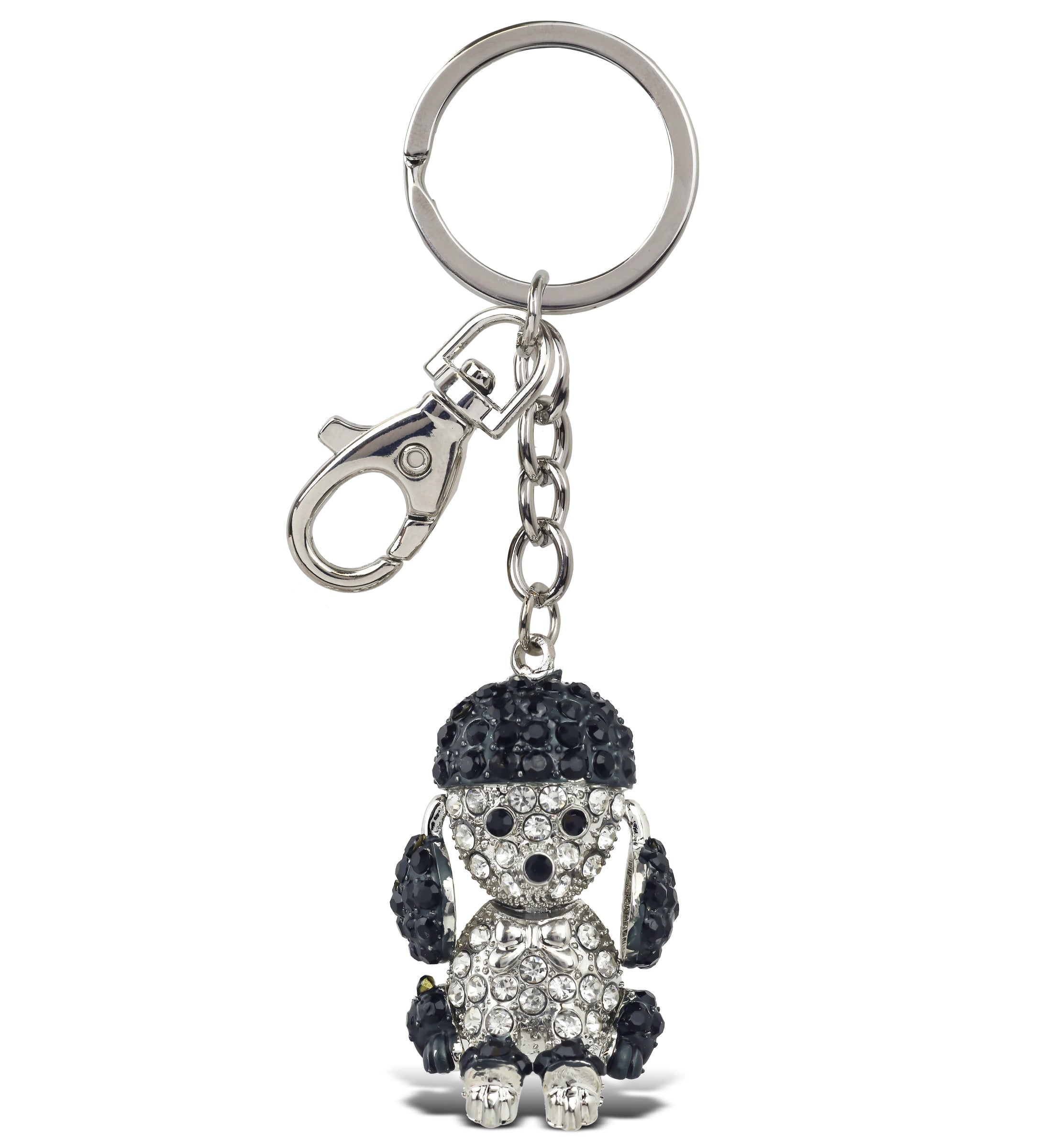 SPARKLING CHARMS - CUTE BLACK POODLE DOG