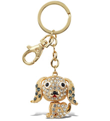 GOLD SPARKLING CHARMS - CUTE BEAGLE DOG