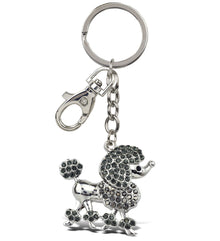 SPARKLING CHARMS - ELEGANT GREY POODLE DOG