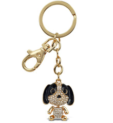 GOLD SPARKLING CHARMS - BASSET HOUND DOG