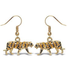GOLD SPARKLING EARRINGS - TIGER