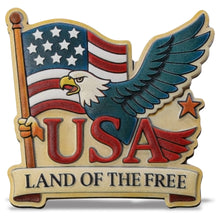 RESIN MAGNETS - LAND OF THE FREE – FLAG & EAGLE