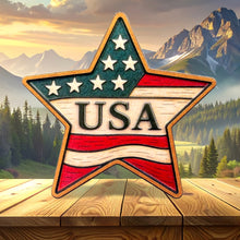 RESIN MAGNETS - USA STAR - AMERICAN PRIDE