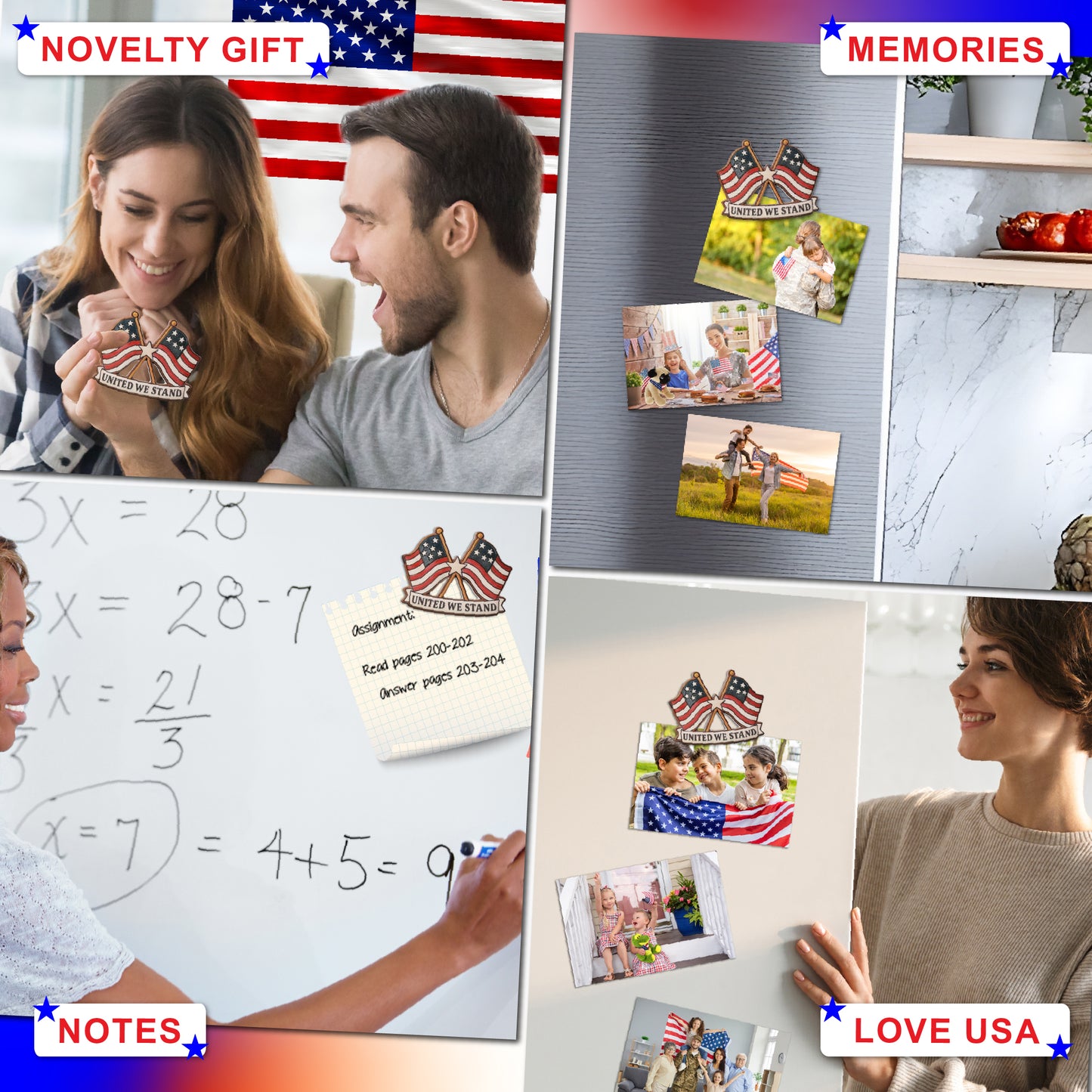 RESIN MAGNETS - LAND OF THE FREE – FLAG & EAGLE