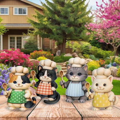 RESIN MAGNETS - KITCHEN KITTIES - CHEF CATS
