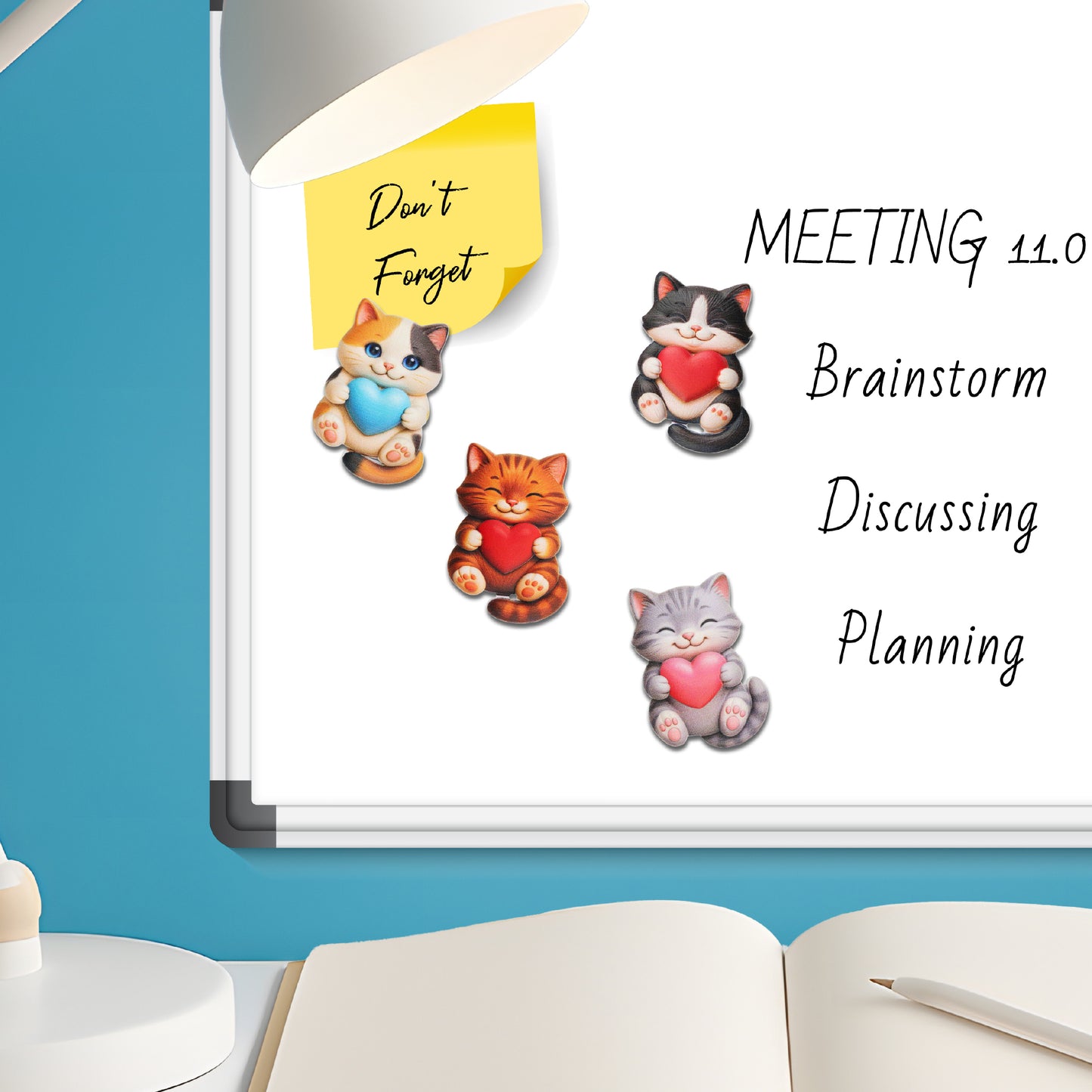 RESIN MAGNETS - PURRFECT HEARTS