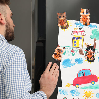 RESIN MAGNETS - SNACK TIME COOKIE CATS