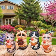 RESIN MAGNETS - SNACK TIME CUPCAKE CATS