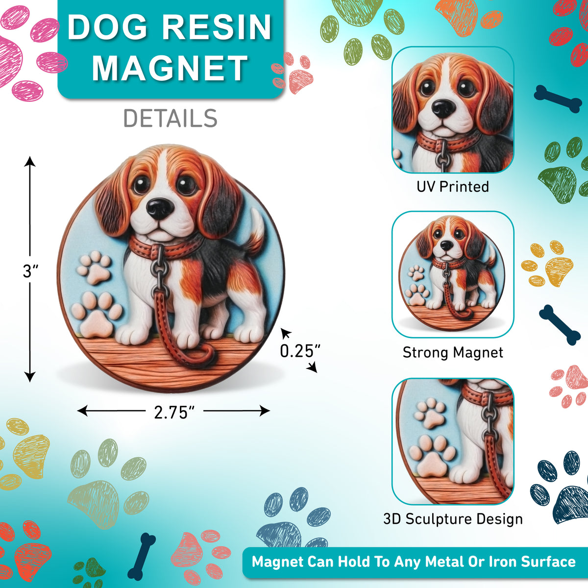 RESIN MAGNETS - BEAGLE DOG