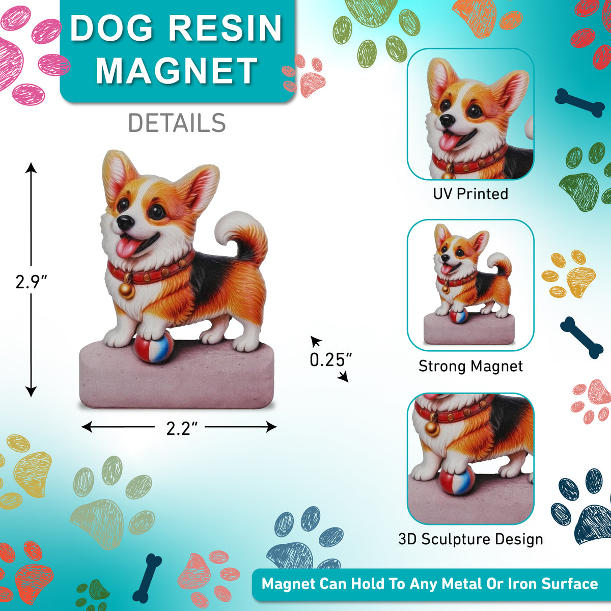 RESIN MAGNETS - CORJI DOG