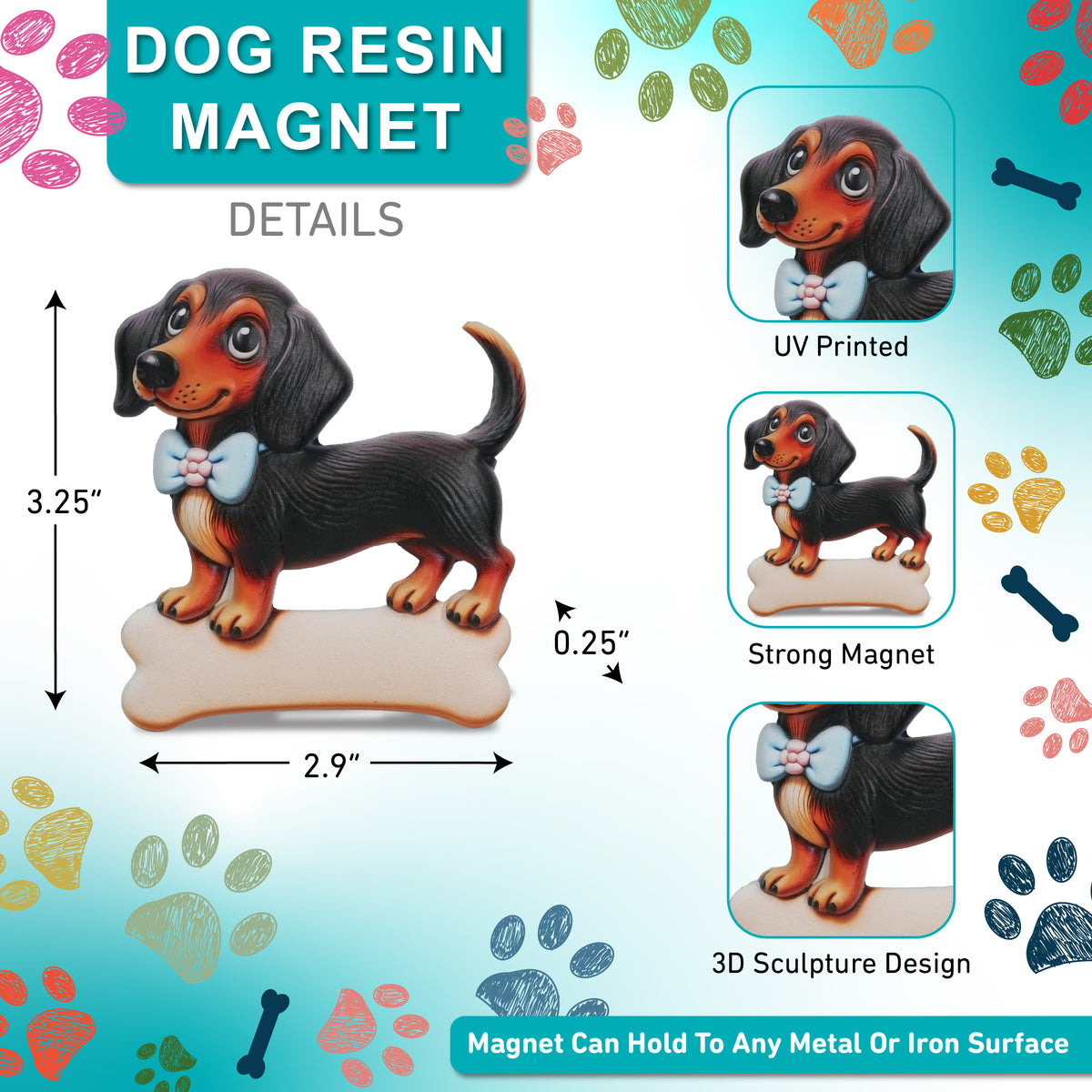 RESIN MAGNETS - DACHSHUND DOG