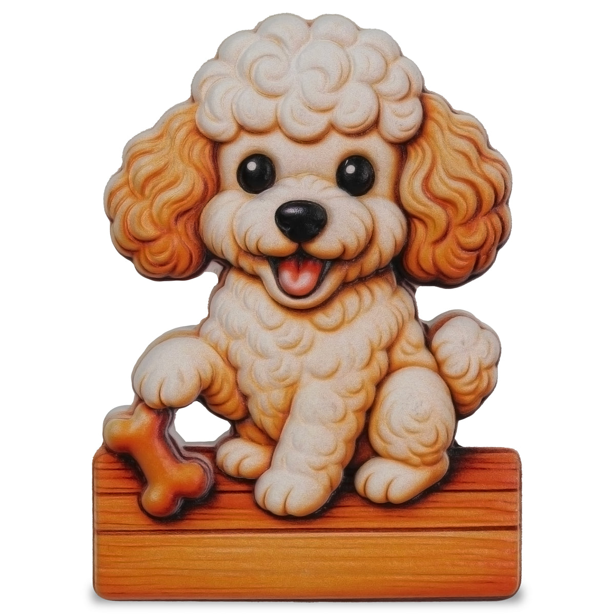 RESIN MAGNETS - POODLE DOG