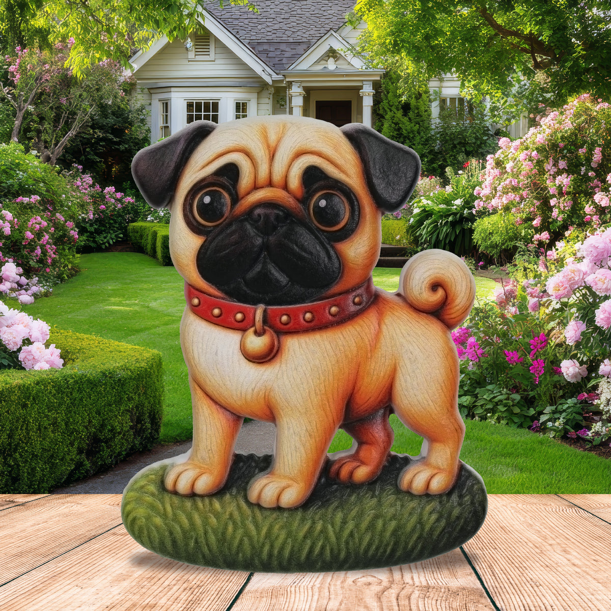 RESIN MAGNETS - PUG DOG