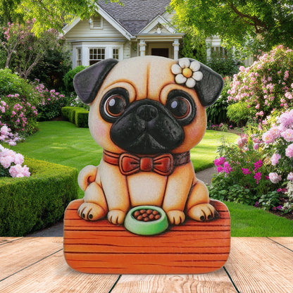 RESIN MAGNETS - CUTE PUG DOG