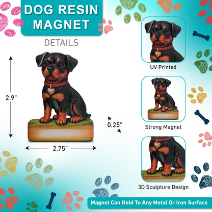 RESIN MAGNETS - ROTTWEILER DOG