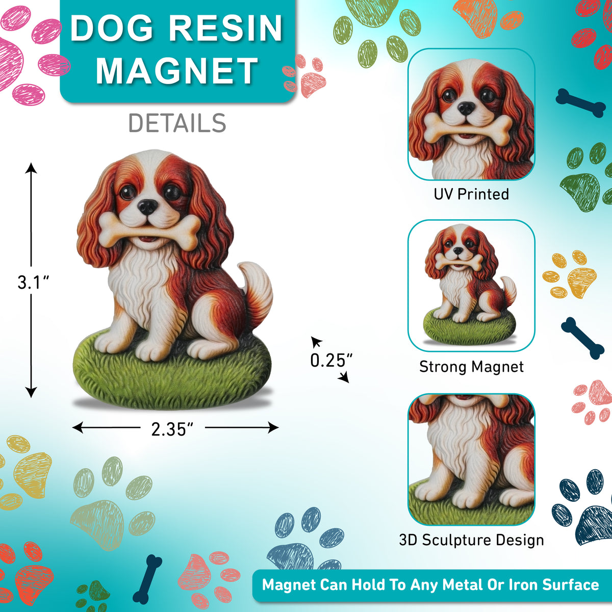 RESIN MAGNETS - SPANIEL DOG