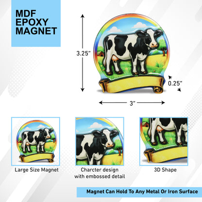 MDF EPOXY MAGNET - COW