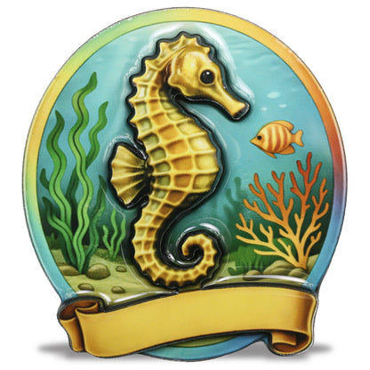 MDF EPOXY MAGNET - SEAHORSE