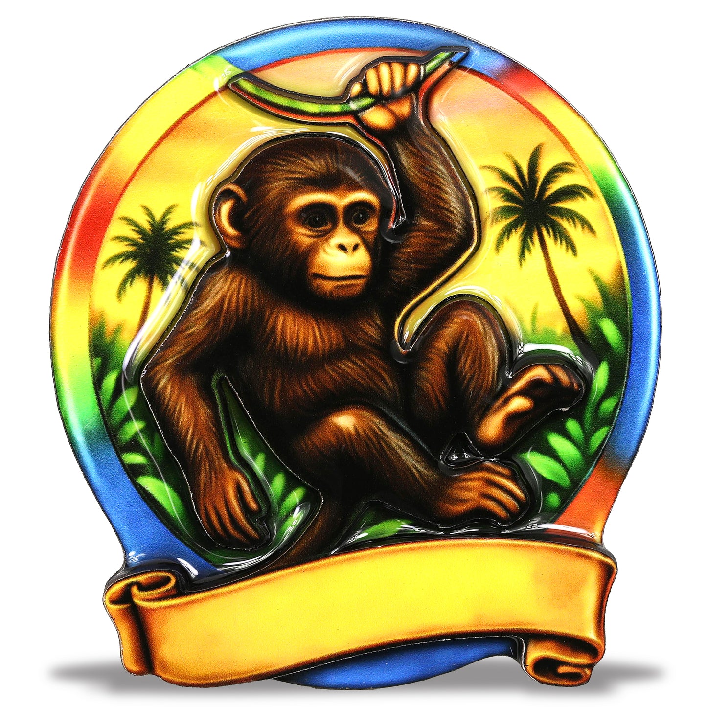 MDF EPOXY MAGNET - MONKEY