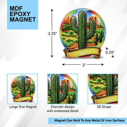 MDF EPOXY MAGNET - CACTUS