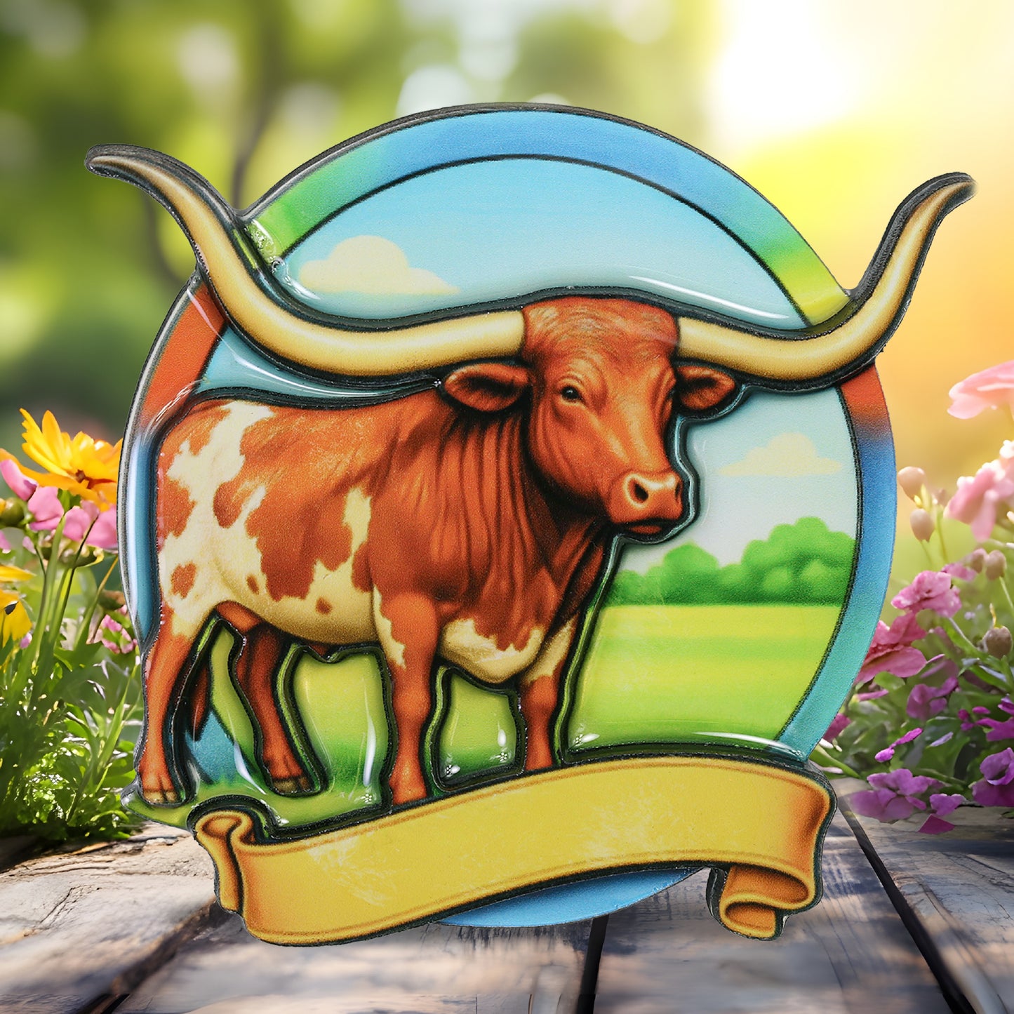 MDF EPOXY MAGNET - LONGHORN