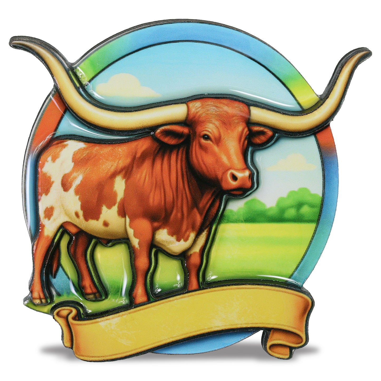 MDF EPOXY MAGNET - LONGHORN