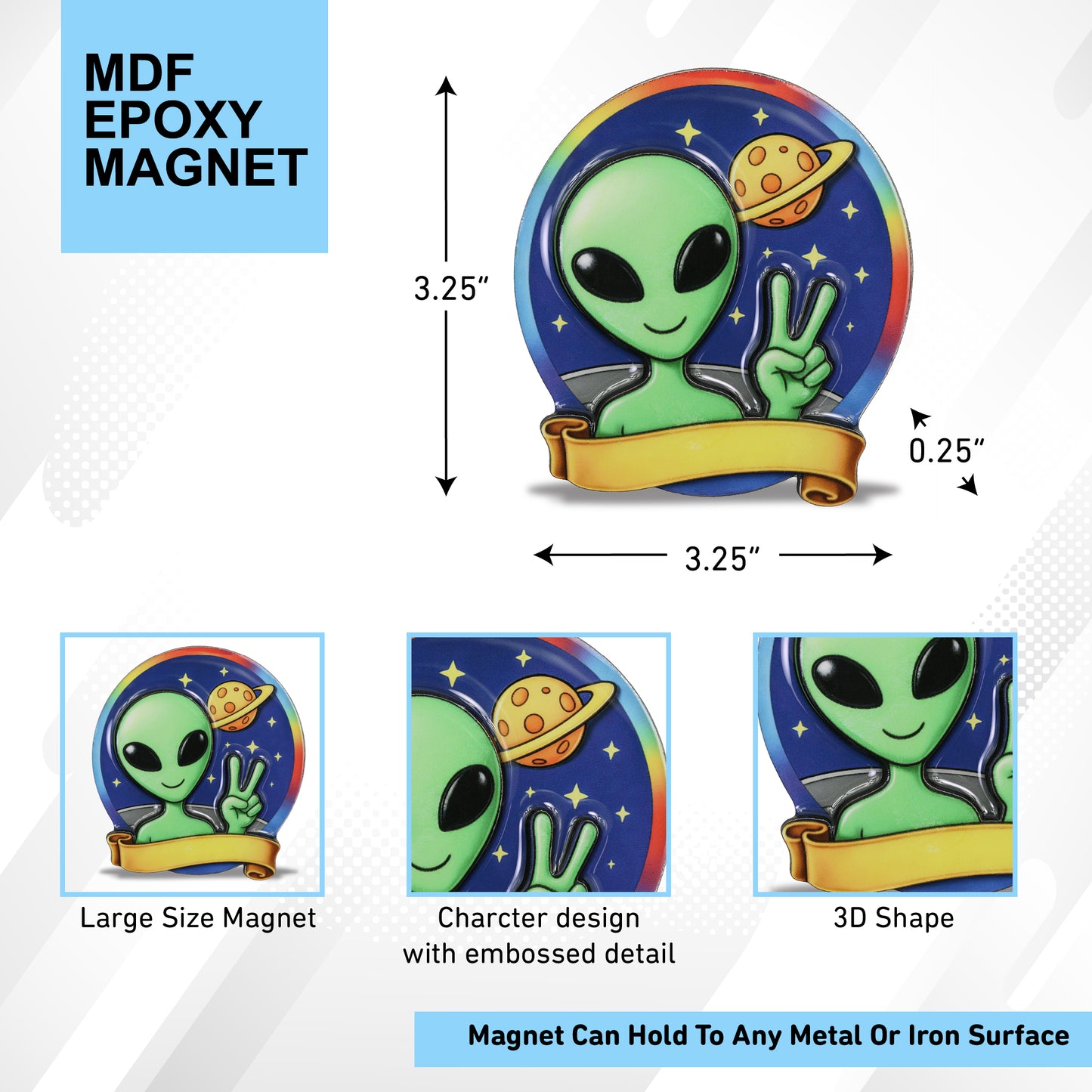MDF EPOXY MAGNET - ALIEN