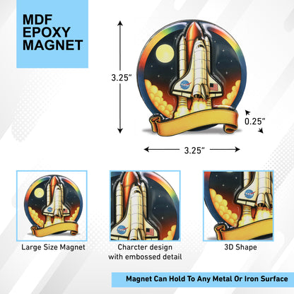 MDF EPOXY MAGNET - SPACE SHUTTLE