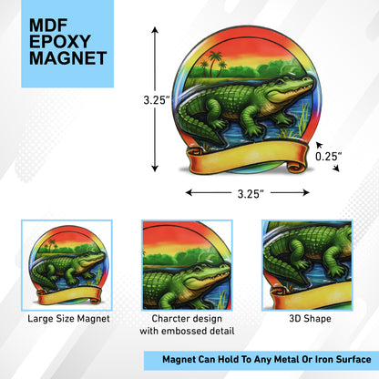 MDF EPOXY MAGNET - ALLIGATOR