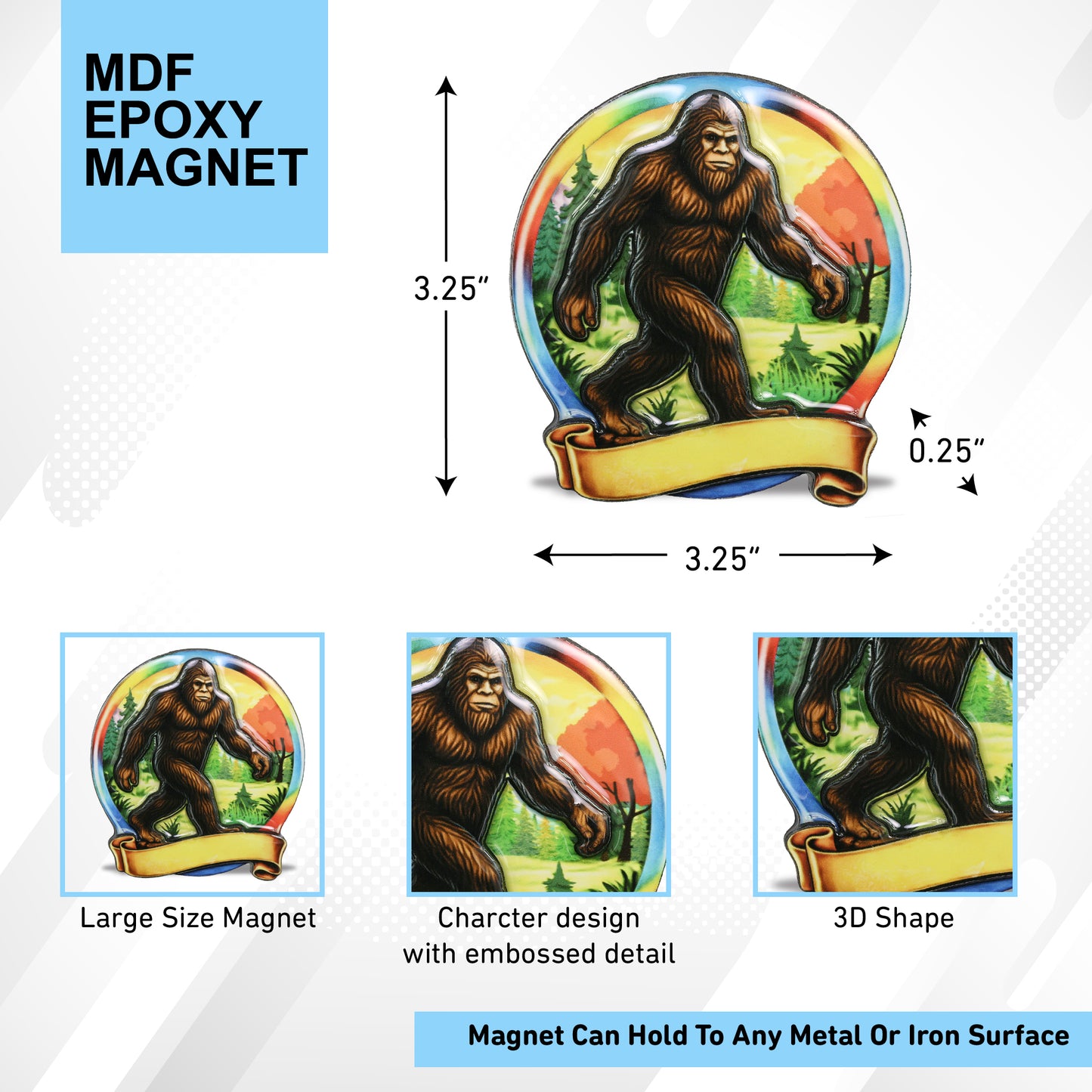 MDF EPOXY MAGNET - BIG FOOT