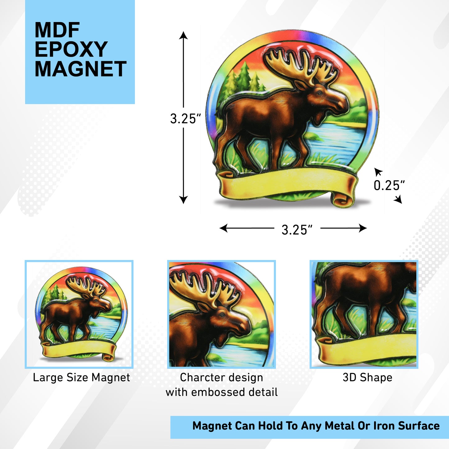 MDF EPOXY MAGNET - MOOSE