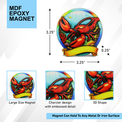 MDF EPOXY MAGNET - LOBSTER