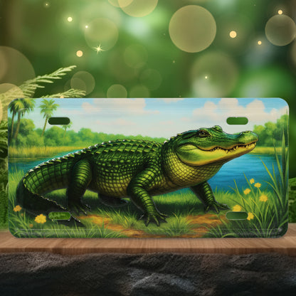 LICENSE PLATE MAGNET - ALLIGATOR