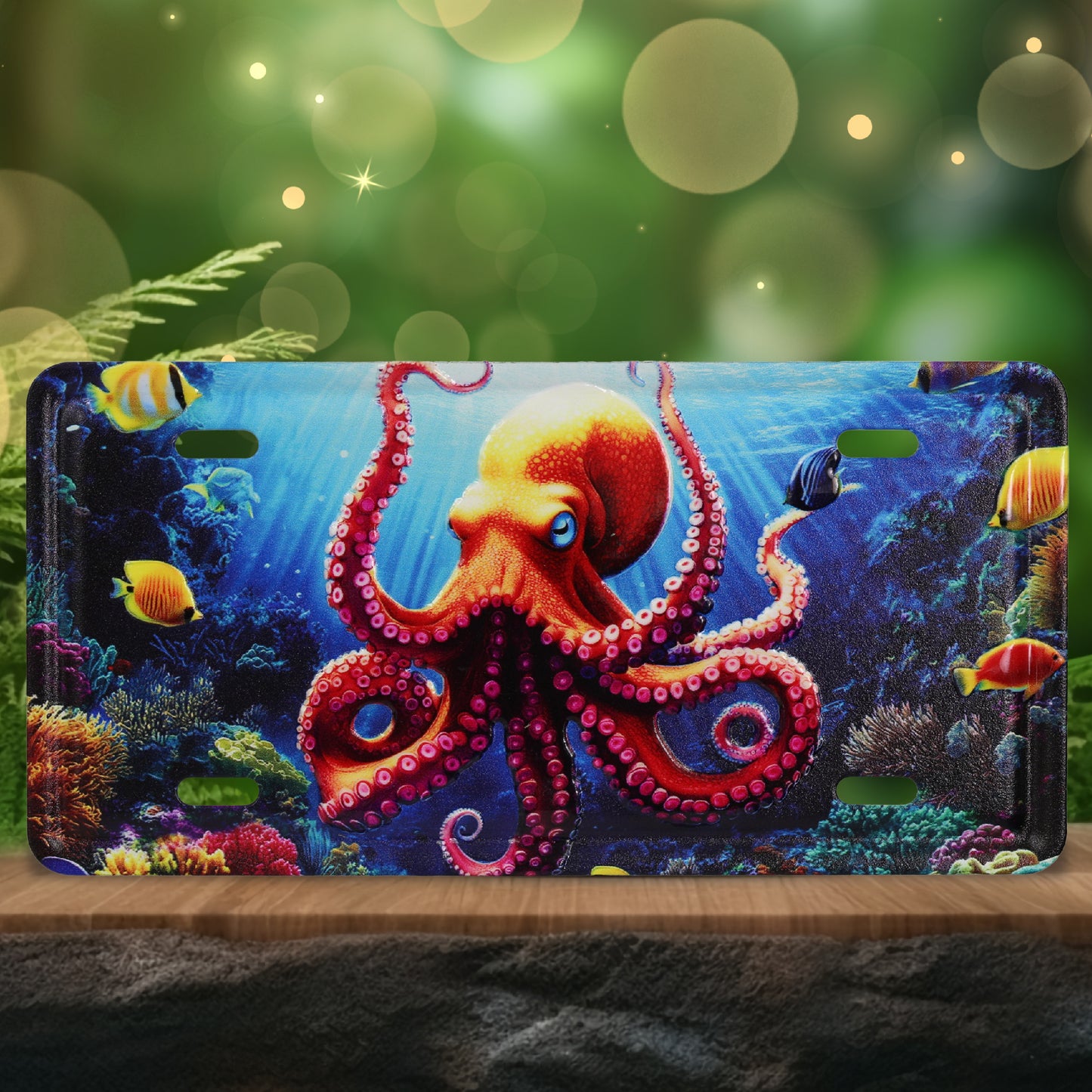 LICENSE PLATE MAGNET - OCTOPUS