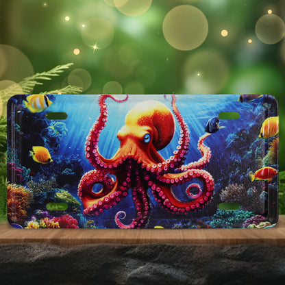 LICENSE PLATE MAGNET - OCTOPUS