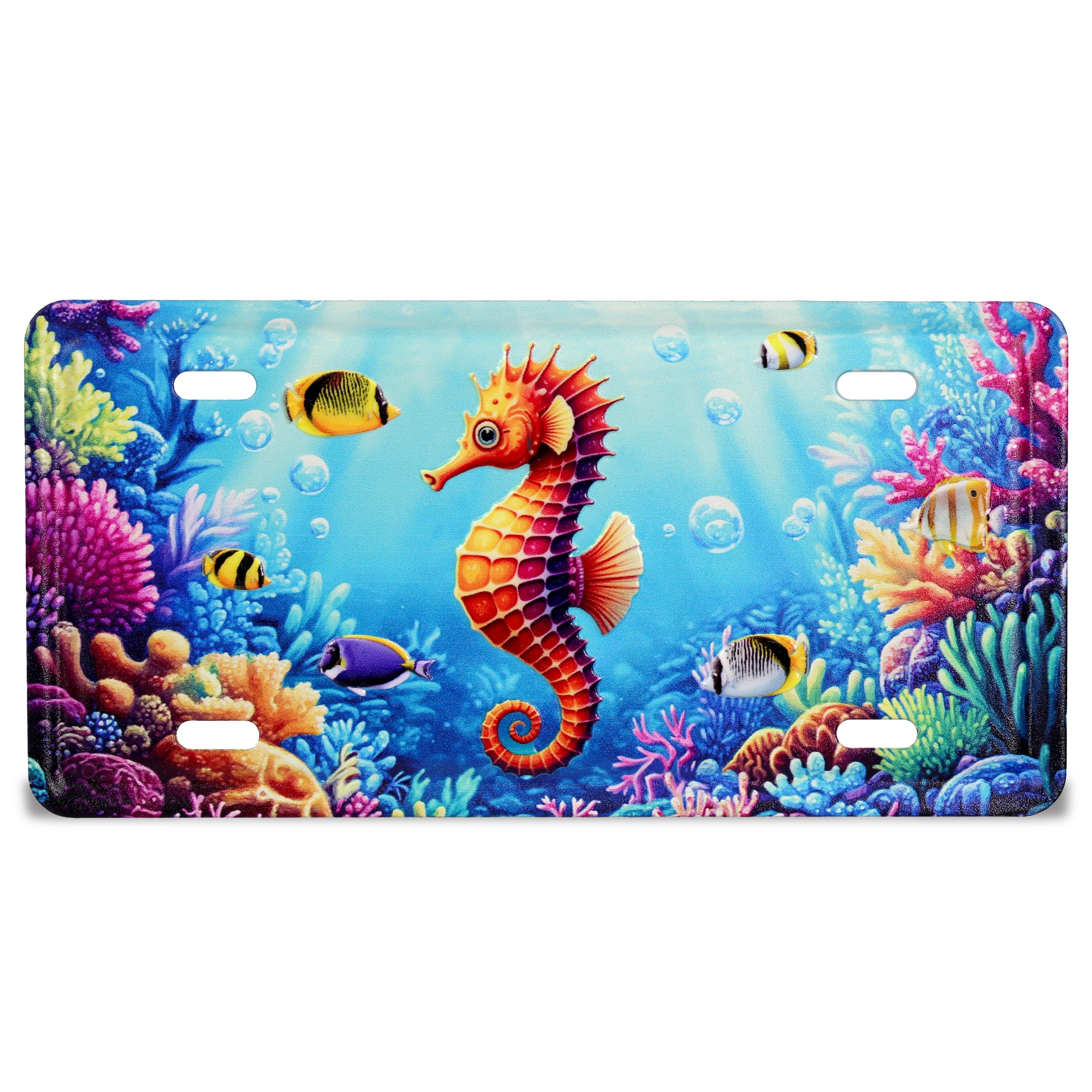 LICENSE PLATE MAGNET - SEAHORSE