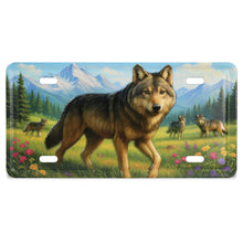 LICENSE PLATE MAGNET - WOLF