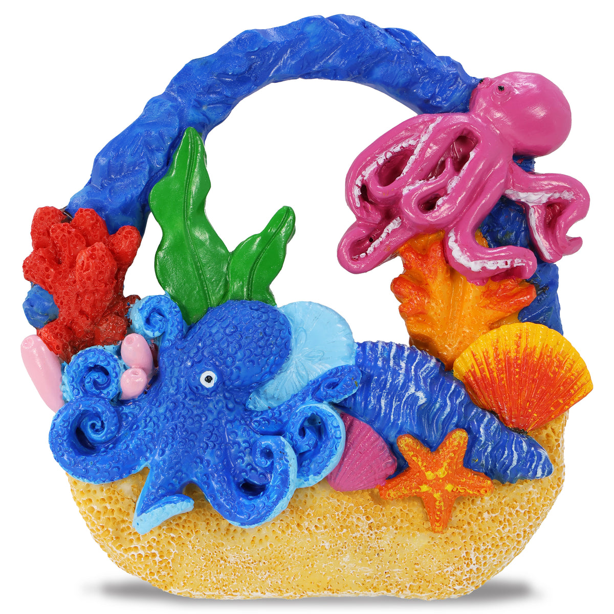 RESIN MAGNET - SAND REEF - OCTOPUS