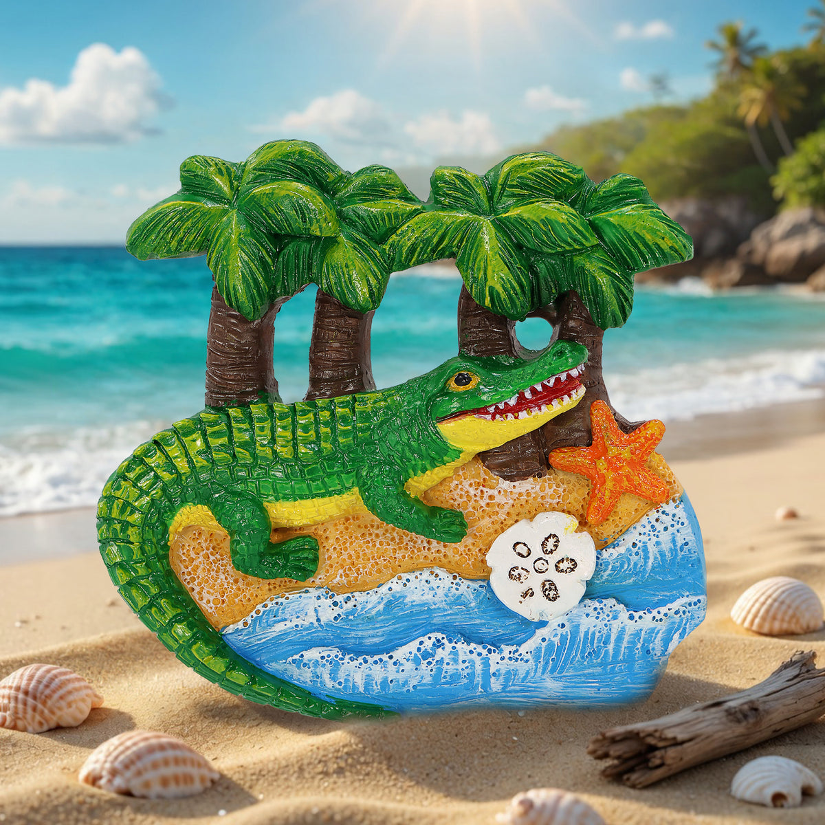 RESIN MAGNET - SAND REEF - ALLIGATOR