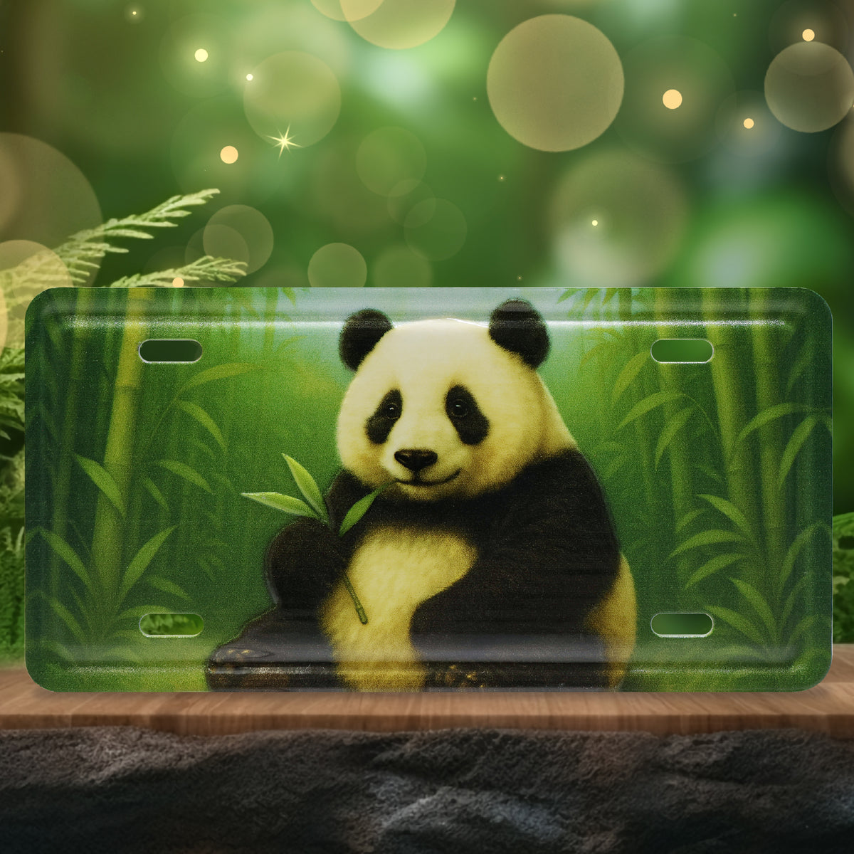 LICENSE PLATE MAGNET - PANDA