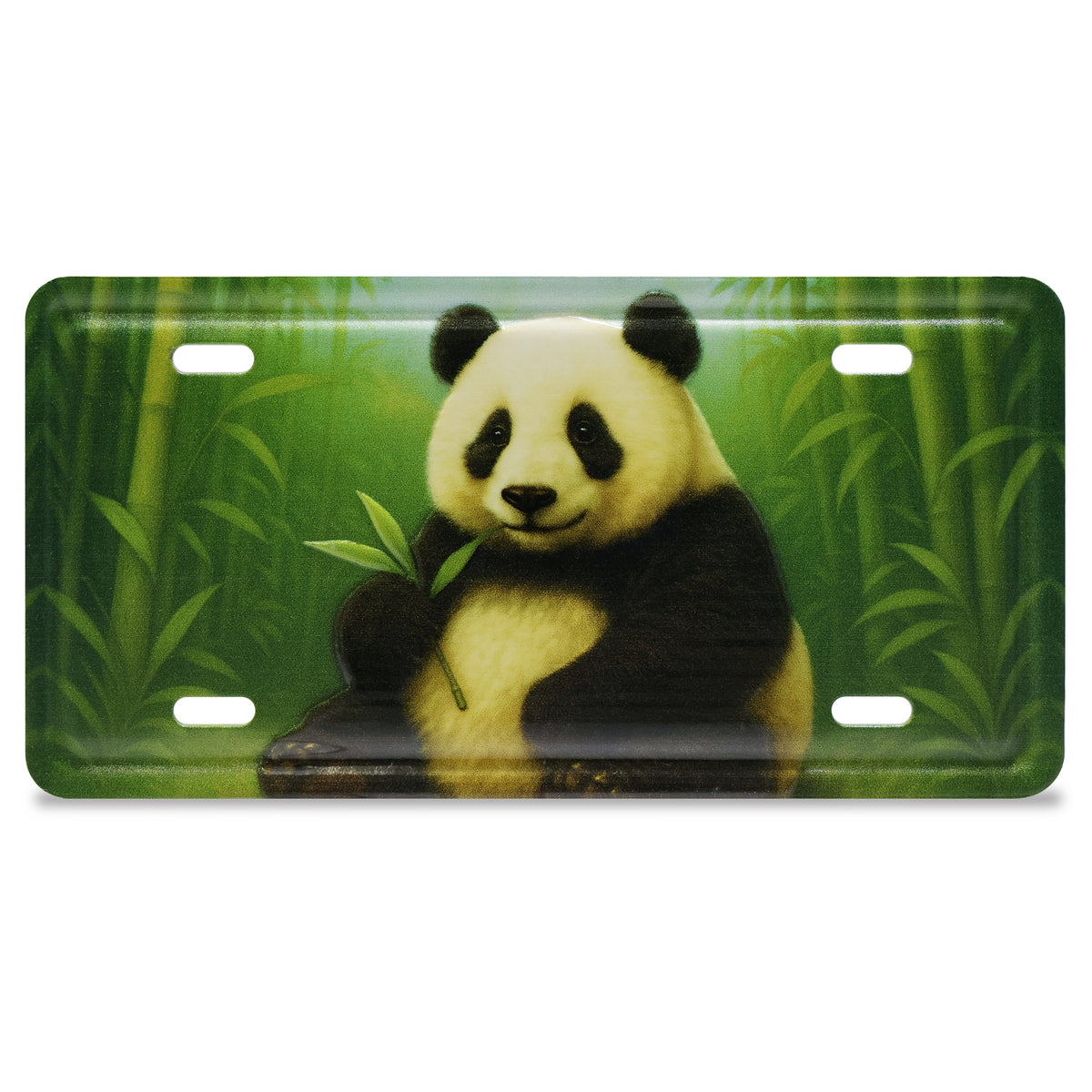 LICENSE PLATE MAGNET - PANDA